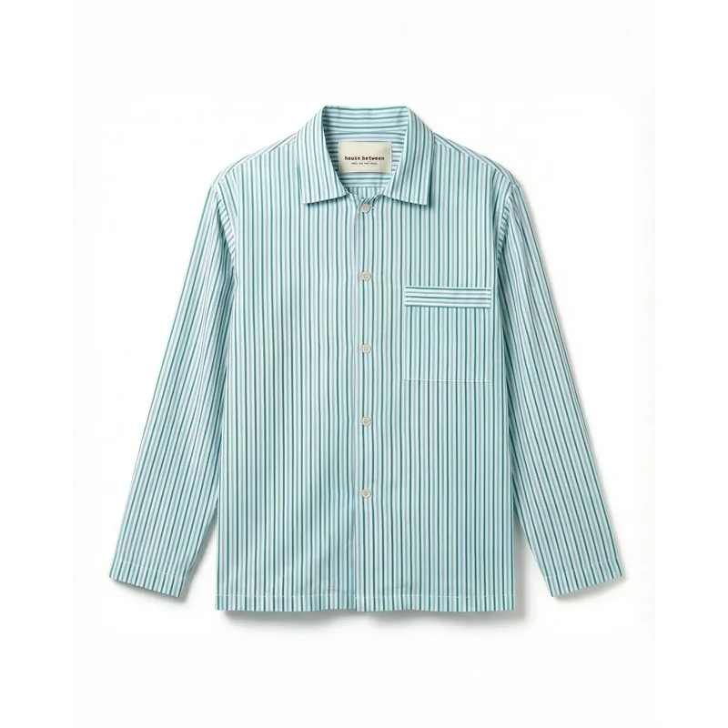 Long Sleeve Shirt — Green Stripe