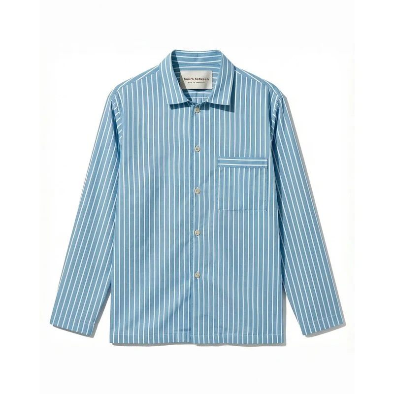 Long Sleeve Shirt — Sky Stripe