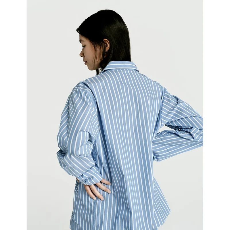 Long Sleeve Shirt — Sky Stripe
