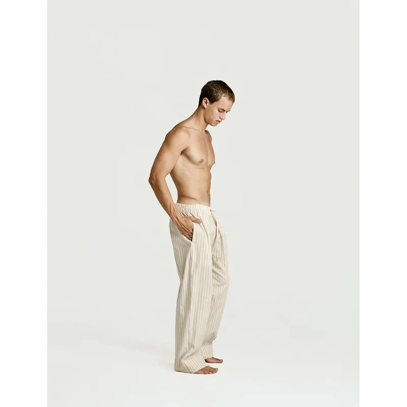 Sleep Pant — Latte Stripe