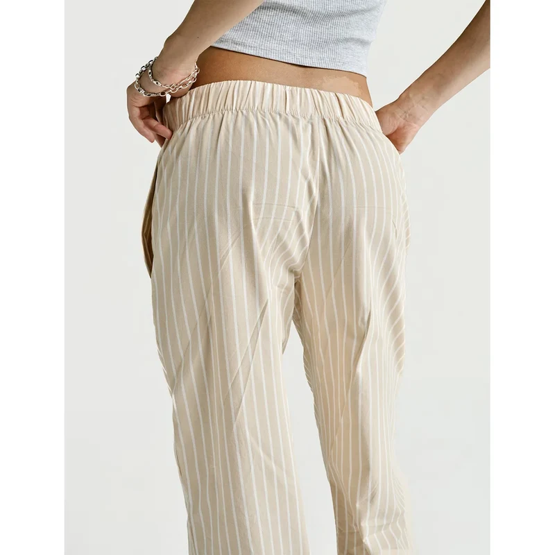 Sleep Pant — Latte Stripe
