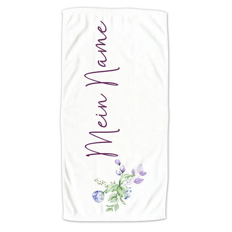 Handtuch mit Blumenmotiv - Persönliche Note für dein Badezimmer