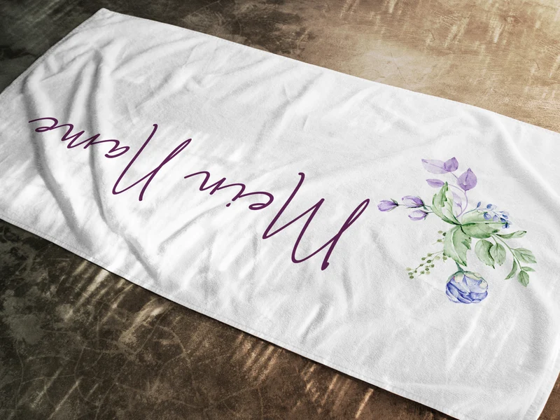 Handtuch mit Blumenmotiv - Persönliche Note für dein Badezimmer