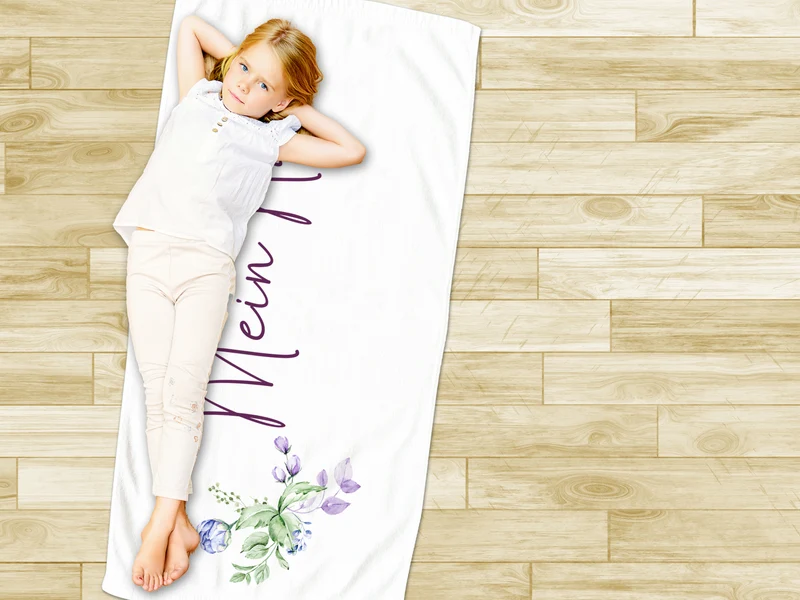 Handtuch mit Blumenmotiv - Persönliche Note für dein Badezimmer