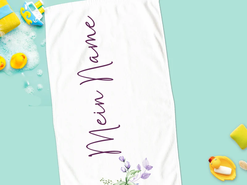 Handtuch mit Blumenmotiv - Persönliche Note für dein Badezimmer