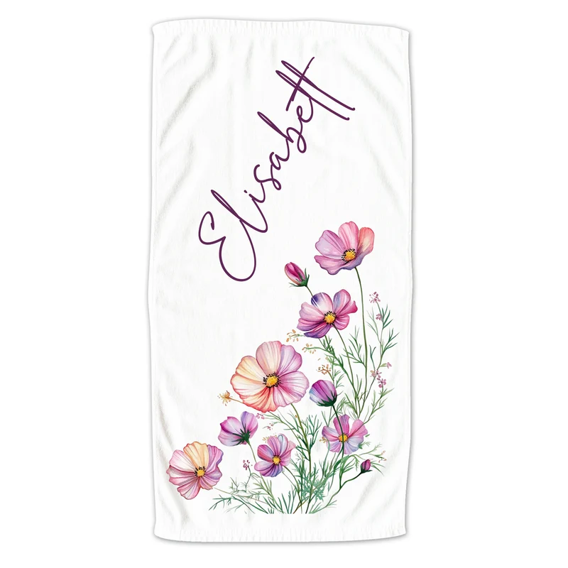 Handtuch mit Blumenmotiv - Für einen Hauch von Frische