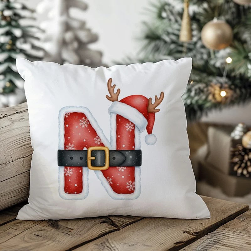 Weihnachts Kissenbezug Buchstabe N