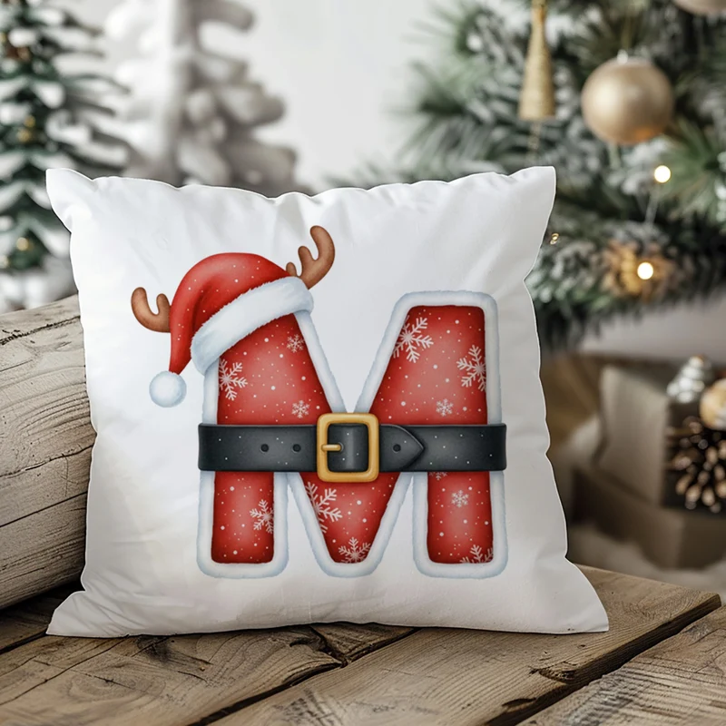 Weihnachts Kissenbezug Buchstabe M