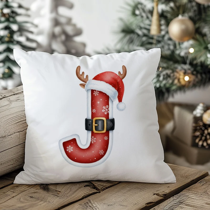 Weihnachts Kissenbezug Buchstabe J