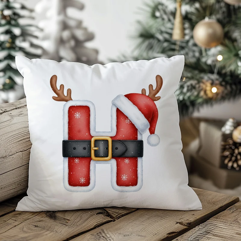 Weihnachts Kissenbezug Buchstabe H