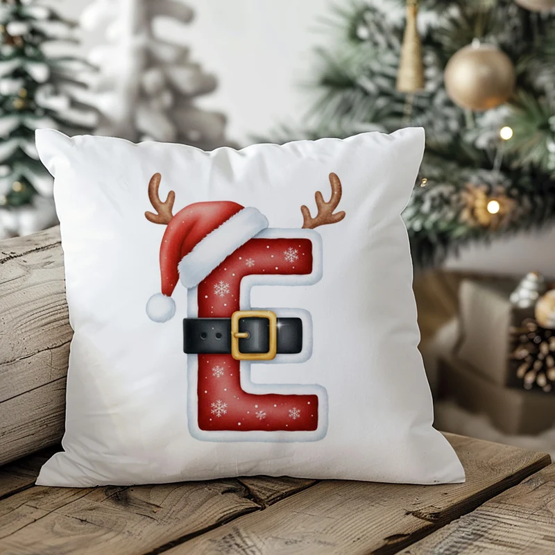 Weihnachts Kissenbezug Buchstabe E