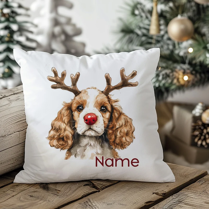 Kissenbezug Weihnachten Hund Cocker Spaniel