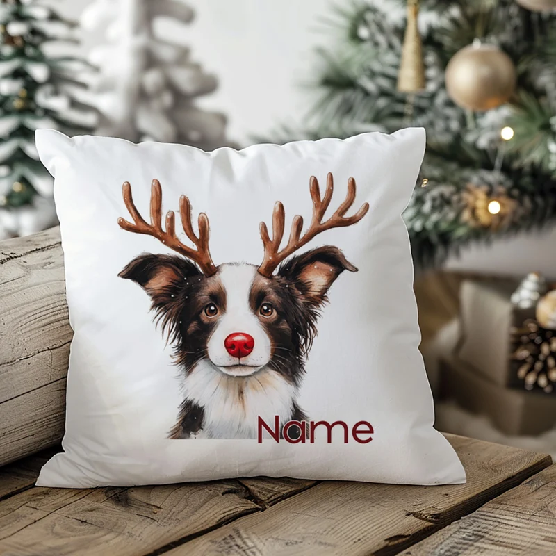 Kissenbezug Weihnachten Border Collie