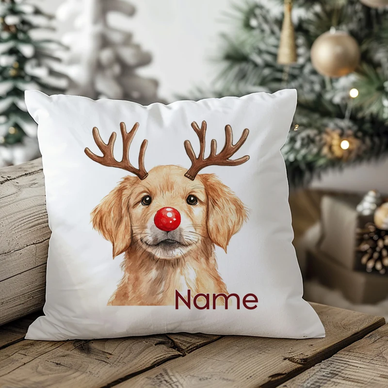 Kissenbezug Weihnachten Golden Retriever