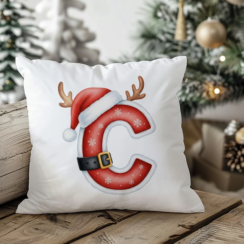 Weihnachts Kissenbezug Buchstabe C