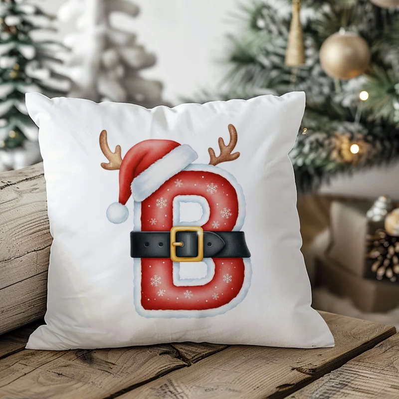 Weihnachts Kissenbezug Buchstabe B