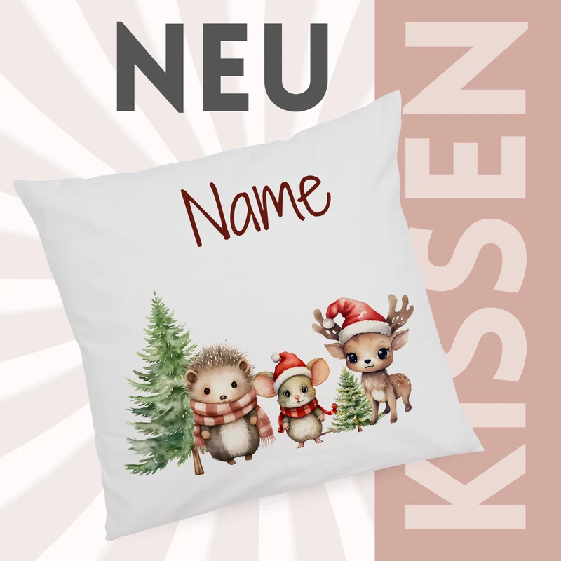 Kissenbezug mit Tiermotiven