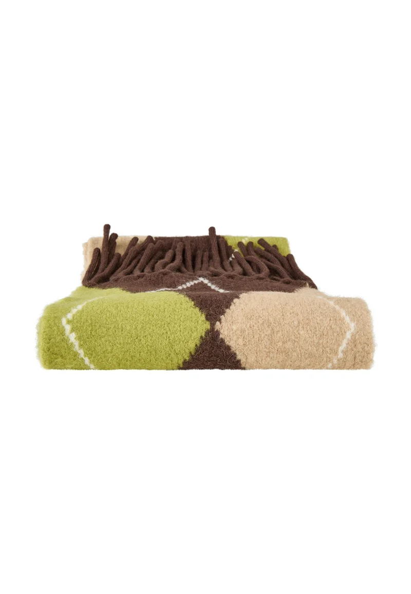 Strickschal mit Argyle-Muster