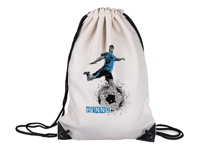 Turnbeutel Fußballspieler