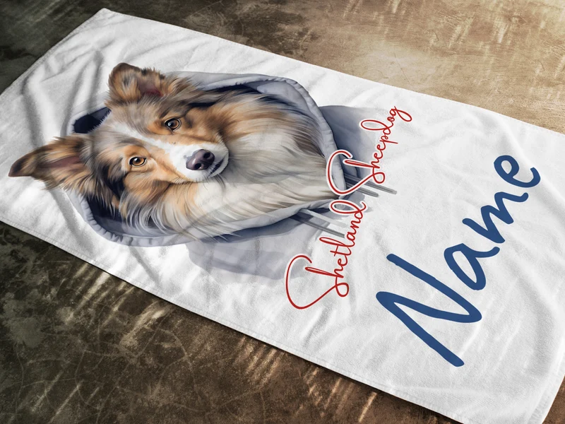 Handtuch Shetland Sheepdog - Für treue Begleiter