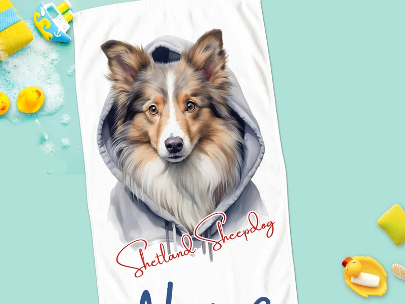 Handtuch Shetland Sheepdog - Für treue Begleiter