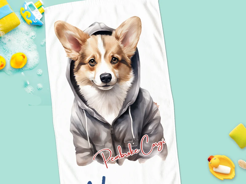 Handtuch Pembroke Corgi