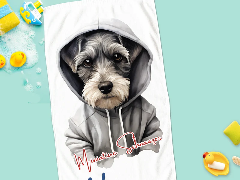 Handtuch Miniature Schnauzer