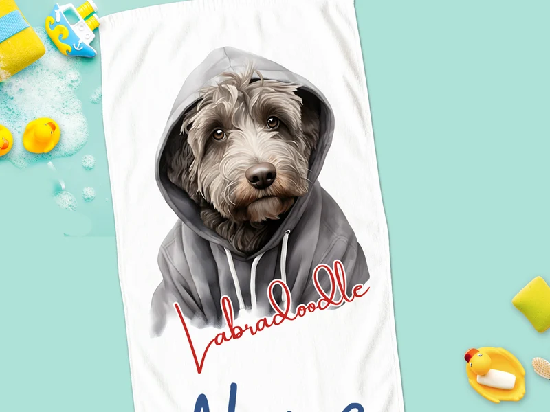 Handtuch Labradoodle - Für Hundeliebhaber