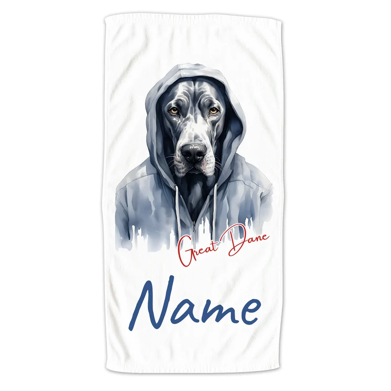 Handtuch mit Doggen-Motiv - Dein treuer Begleiter am Strand