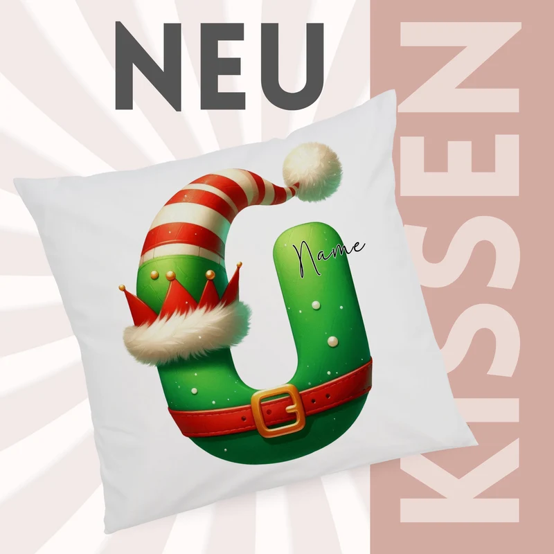 Kissenbezug Buchstabe U