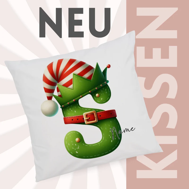 Kissenbezug Buchstabe S