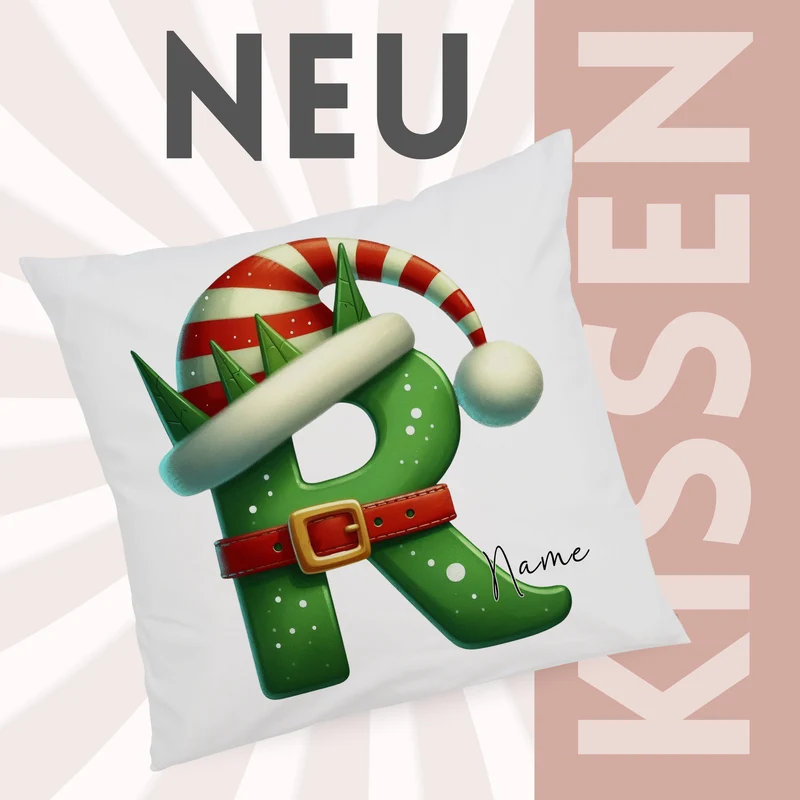 Kissenbezug Buchstabe R