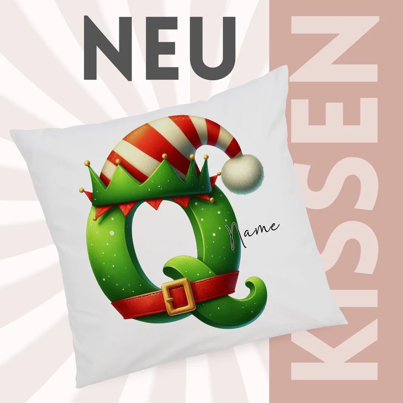 Kissenbezug Buchstabe Q