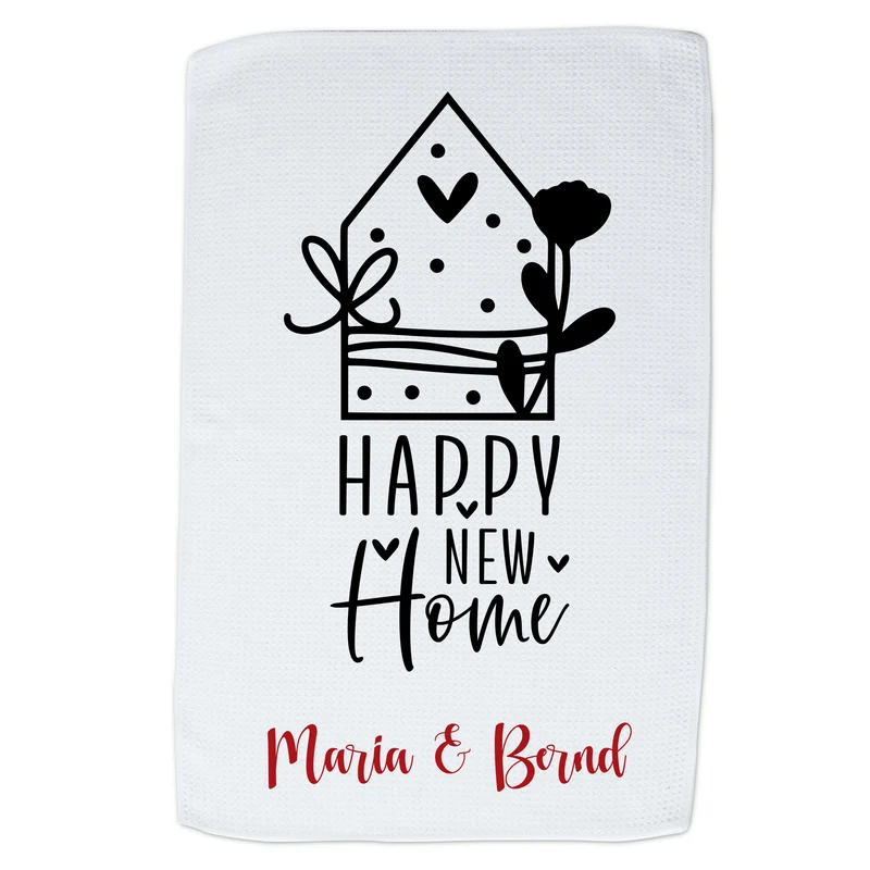 Geschirrtuch Happy New Home - Wärme für dein Zuhause