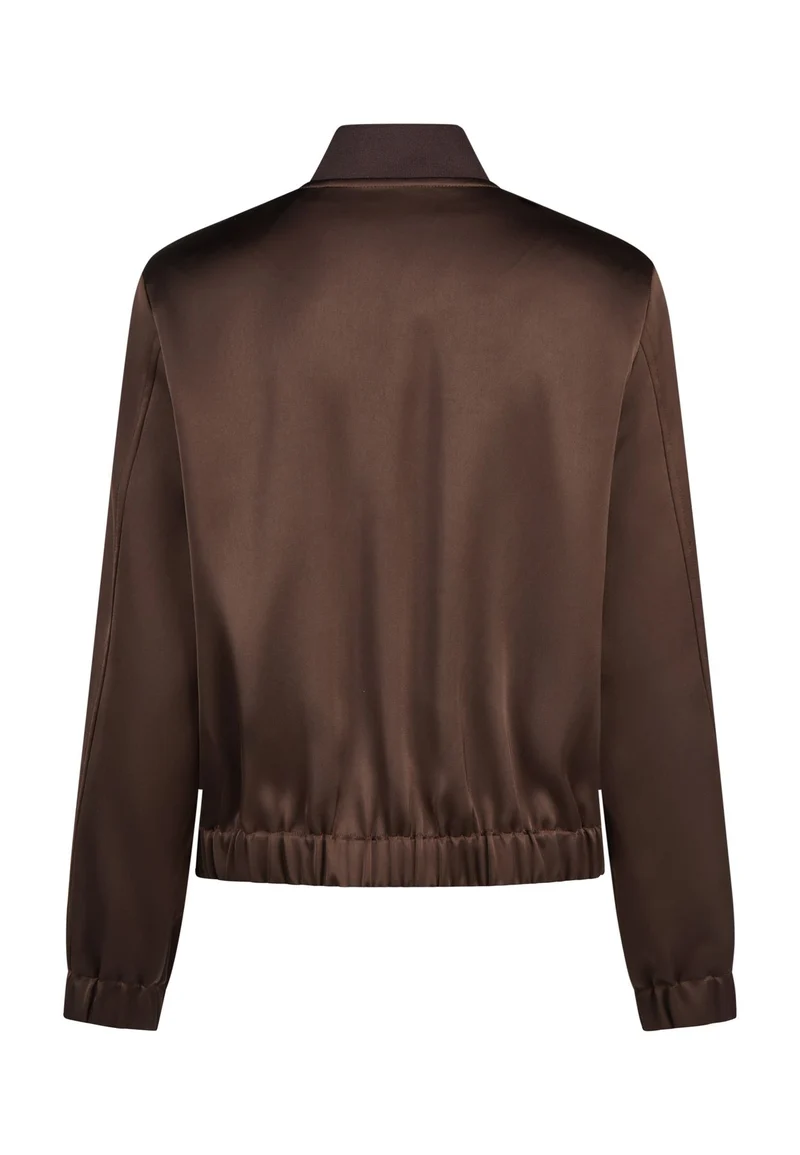 Bomberjacke mit Rippkragen