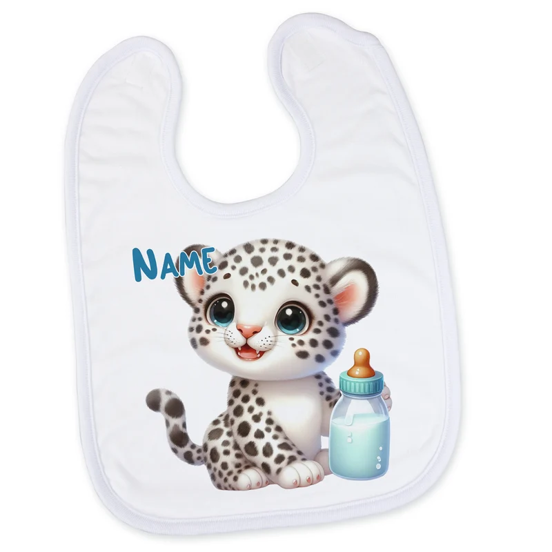 Baby Lätzchen mit niedlichem Leoparden