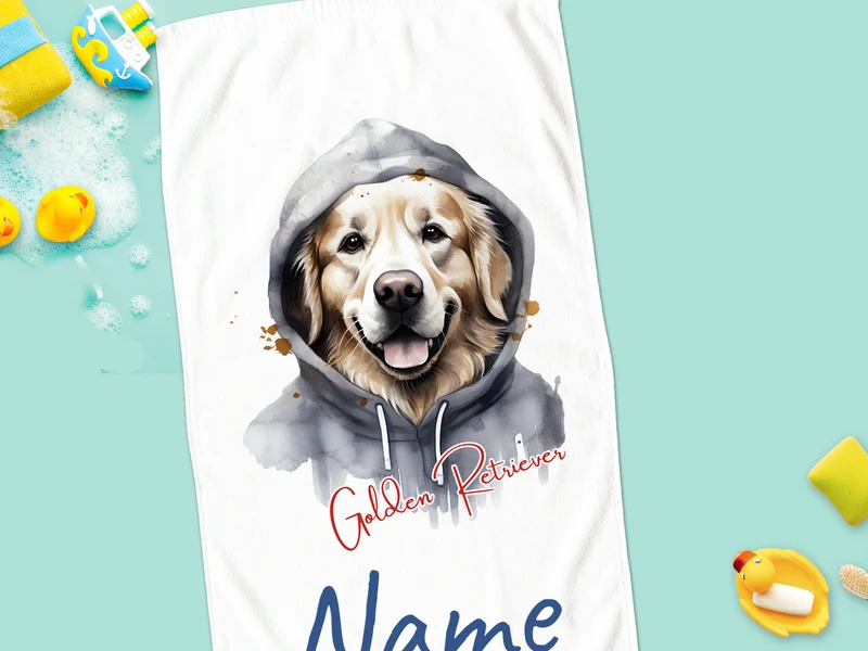 Handtuch Golden Retriever