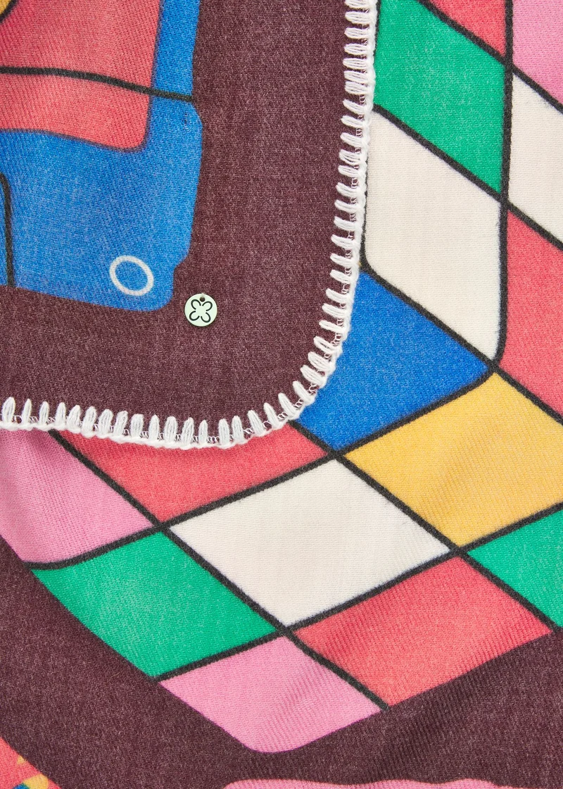Weiches Tuch mit 80's Print