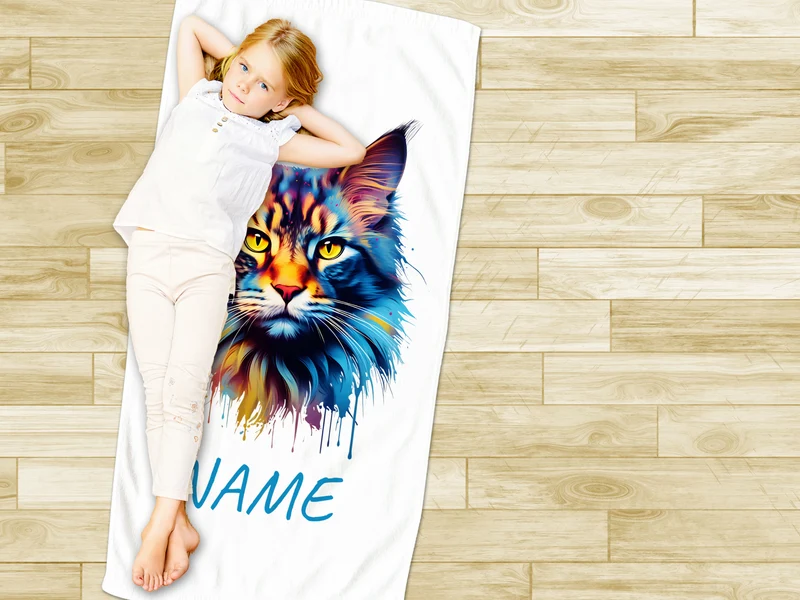 Handtuch Maine Coon - Ausdrucksstarke Tierliebe