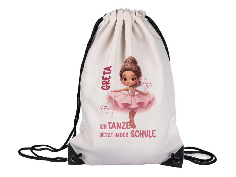 Turnbeutel Ballettmotiv - Für kleine Tanzträume