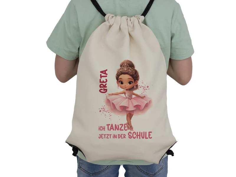 Turnbeutel Ballettmotiv - Für kleine Tanzträume
