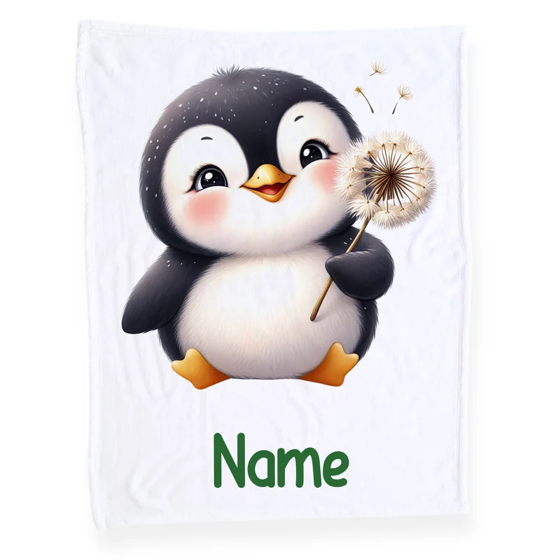Babydecke Pinguin