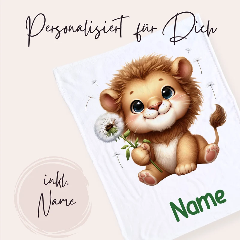 Babydecke Löwe