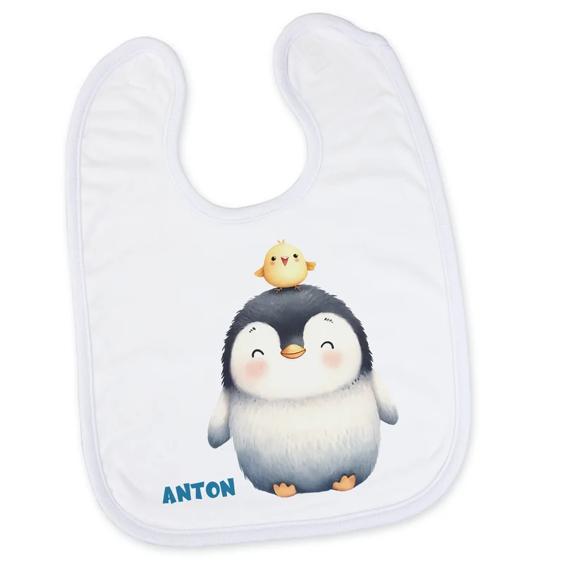 Lätzchen Penguin mit Küken