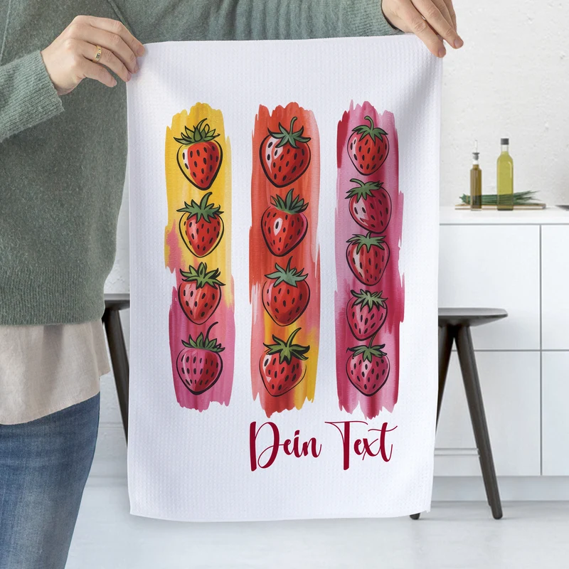 Geschirrtuch Erdbeeren