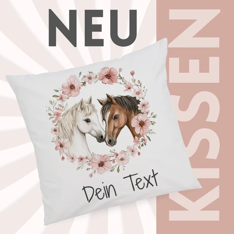 Kissenbezug Pferde