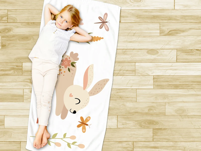 Handtuch Hase - Freude am Baden