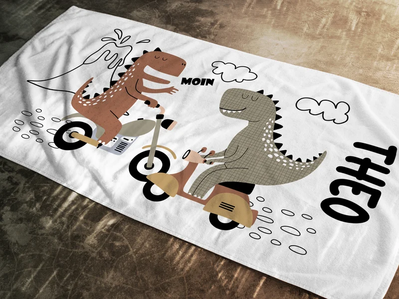 Handtuch Dinosaurier