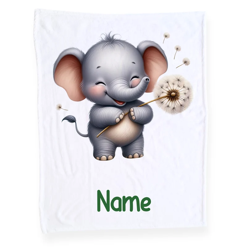 Babydecke mit Elefant