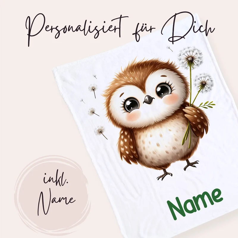 Babydecke Eule